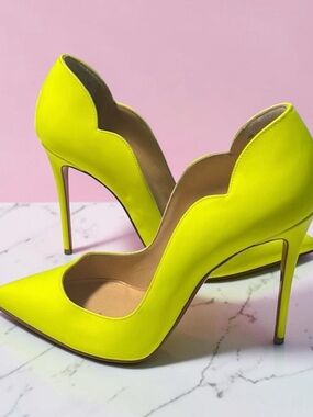 Christian Louboutin Neon Hot Chick High Heels